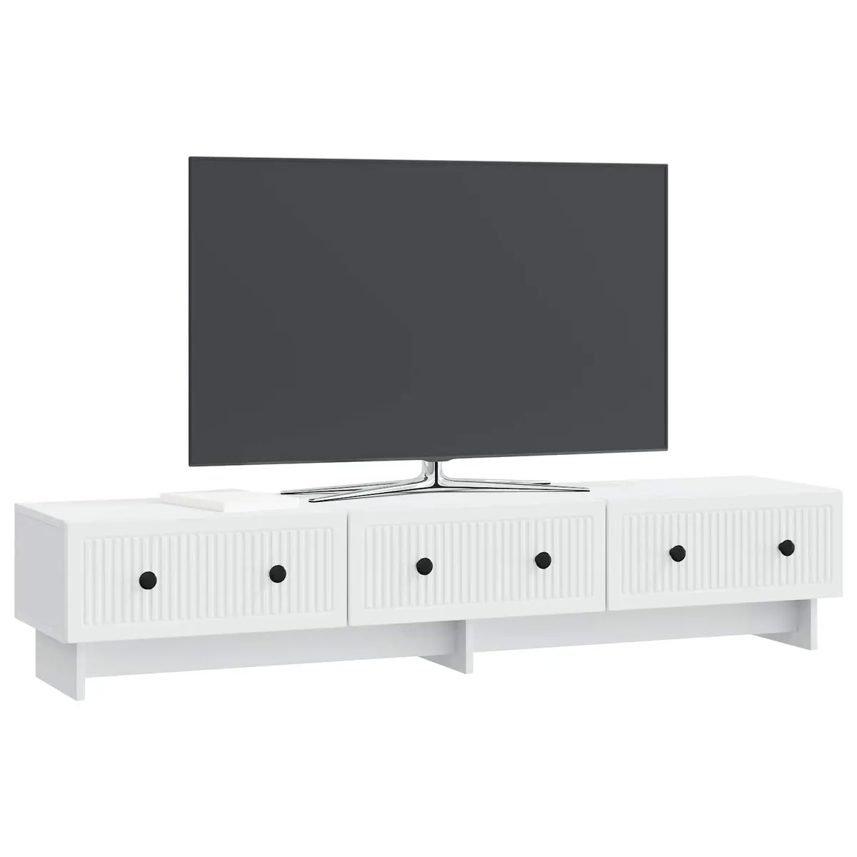 TV Cabinet 147 x 34.5 x 30 cm Engineered Wood Multifunctional Storage with Drawers
