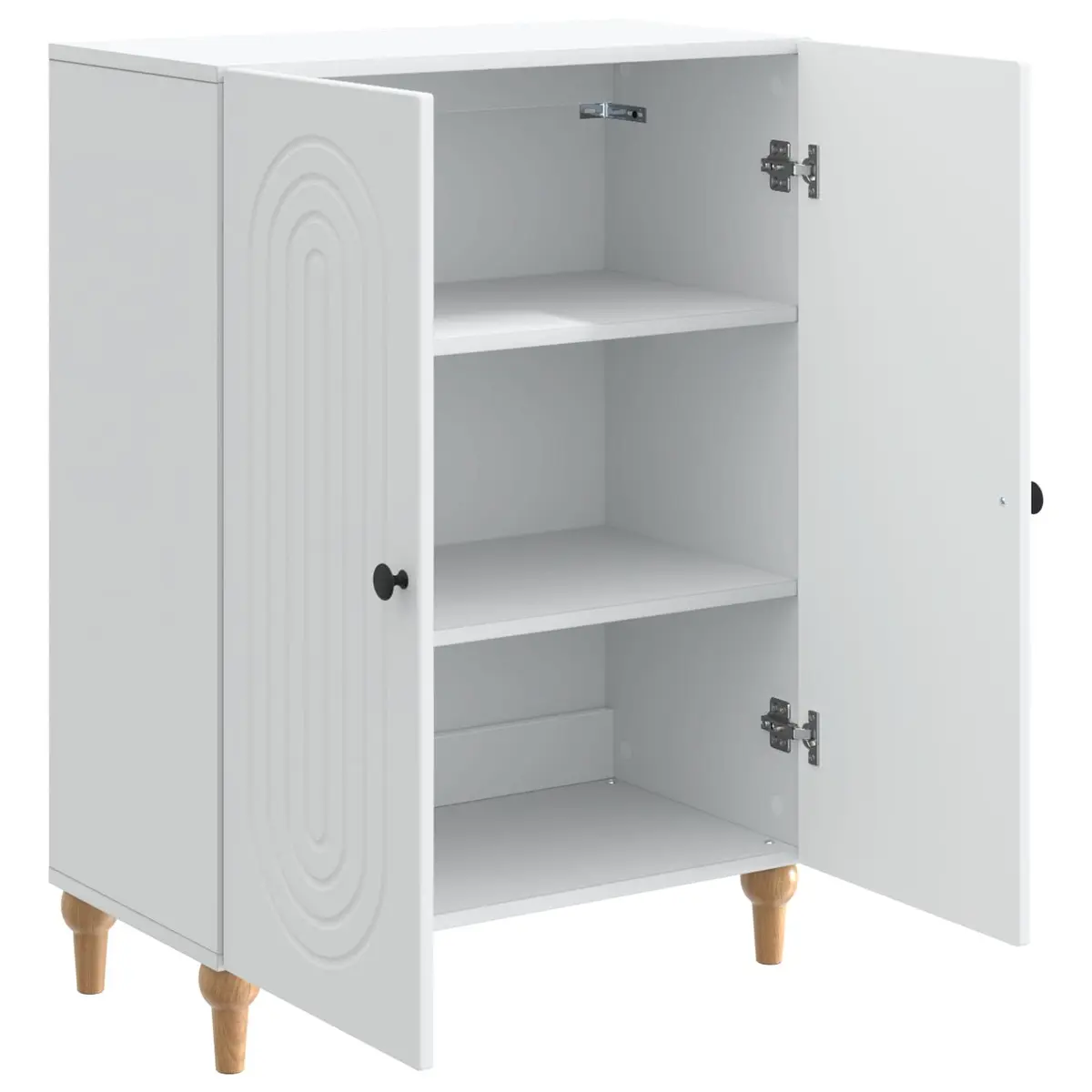 Sideboard 66 x 34.5 x 90 cm Modern Storage Cabinet Engineered Wood Buffet for Living Dining Room
