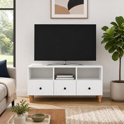 Elevate Your Living Space with This White TV Cabinet