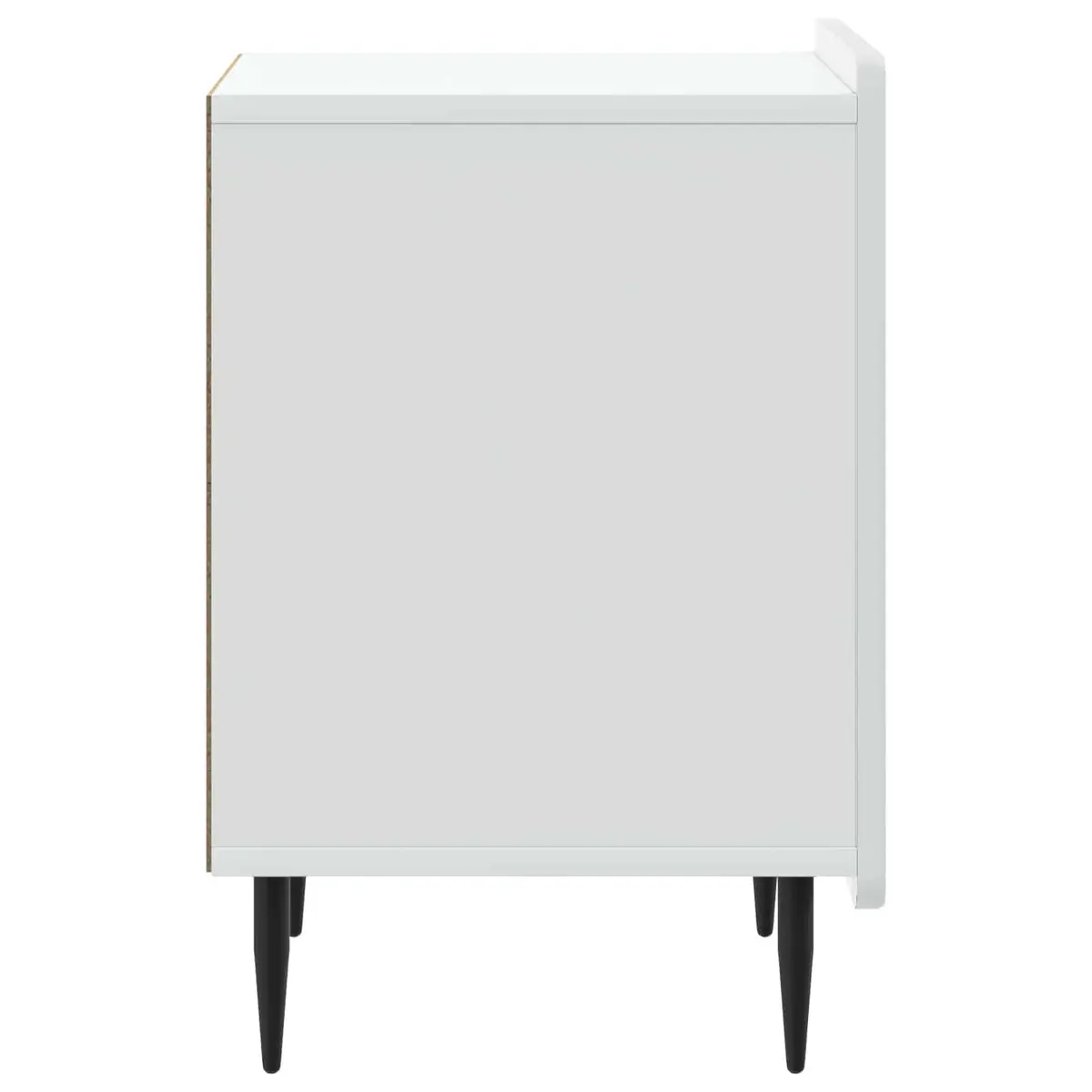 Bedside Cabinet White 43 x 34.5 x 52 cm Engineered Wood Nightstand Storage