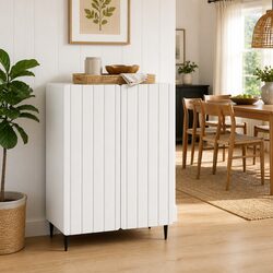 Enhance Your Living Space with a White Sideboard 66 x 34.5 x 92 cm