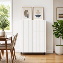 Efficient Storage Cabinet for Hallways and Dining Rooms with Adjustable Features