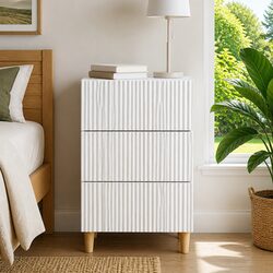 Compact White Nightstand - Enhance Your Space with Style