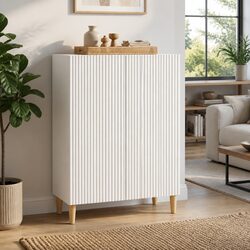 Elegant White Sideboard for Improved Home Organization