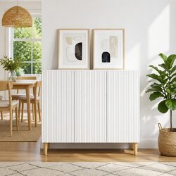 Elegant White Sideboard Storage Cabinet for Your Home