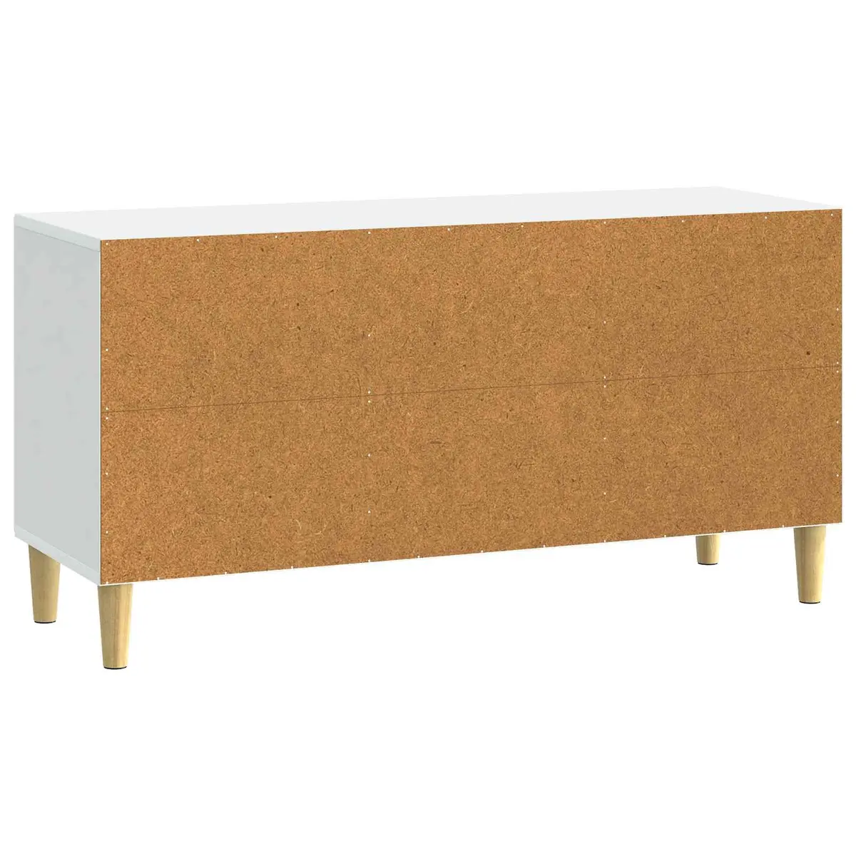 TV Cabinet White Modern Living Room Storage Furniture Engineered Wood