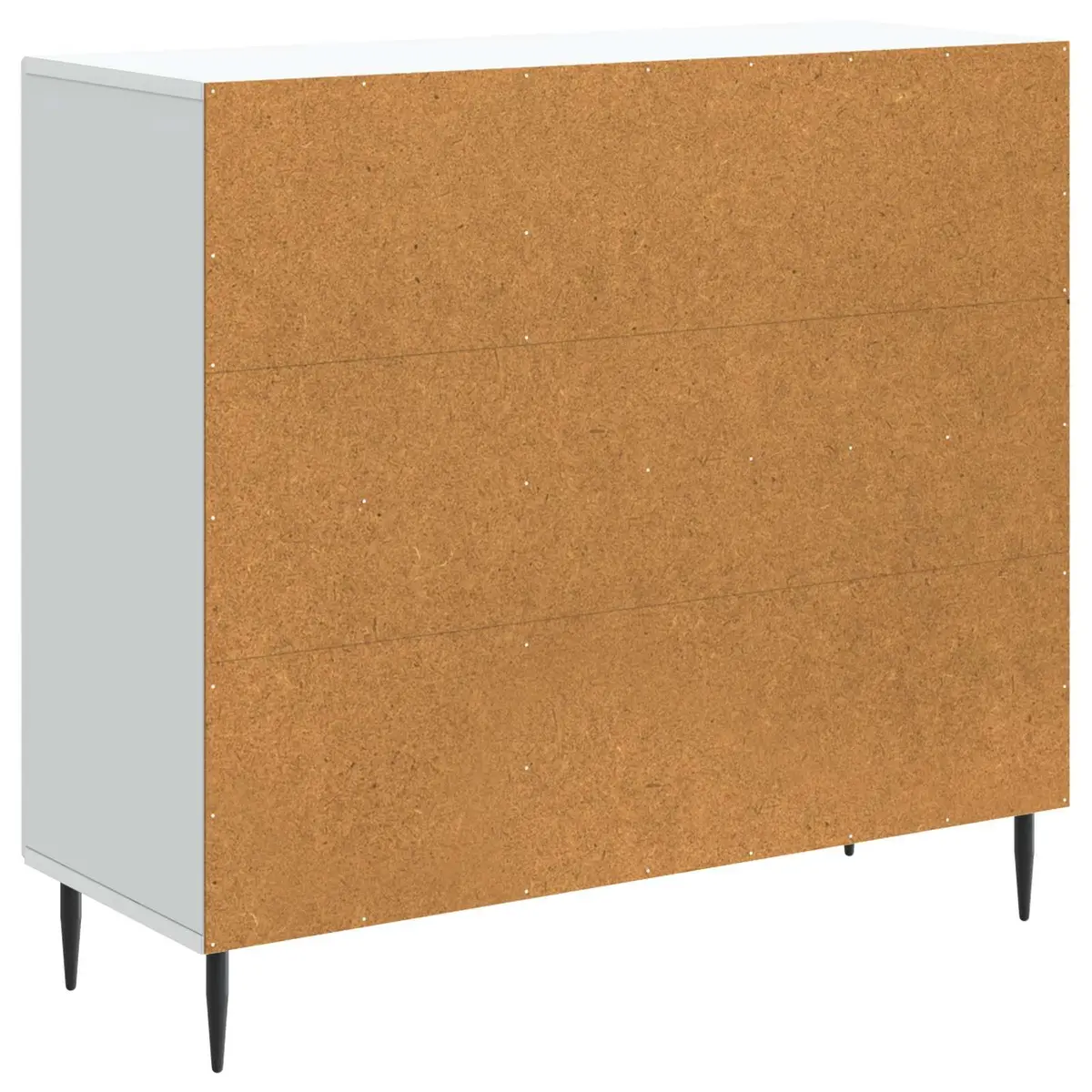Sideboard White 89 x 34.5 x 80 cm Modern Vintage Engineered Wood Cabinet Storage