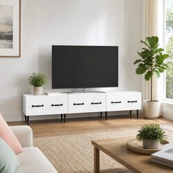 Enhance Your Living Space with Vintage White TV Cabinet