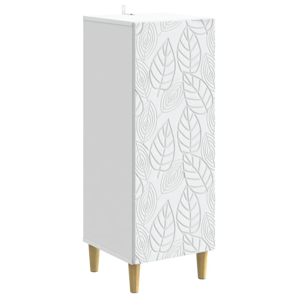 White Sideboard Storage Cabinet 33x34.5x90cm Engineered Wood Dining Living Room
