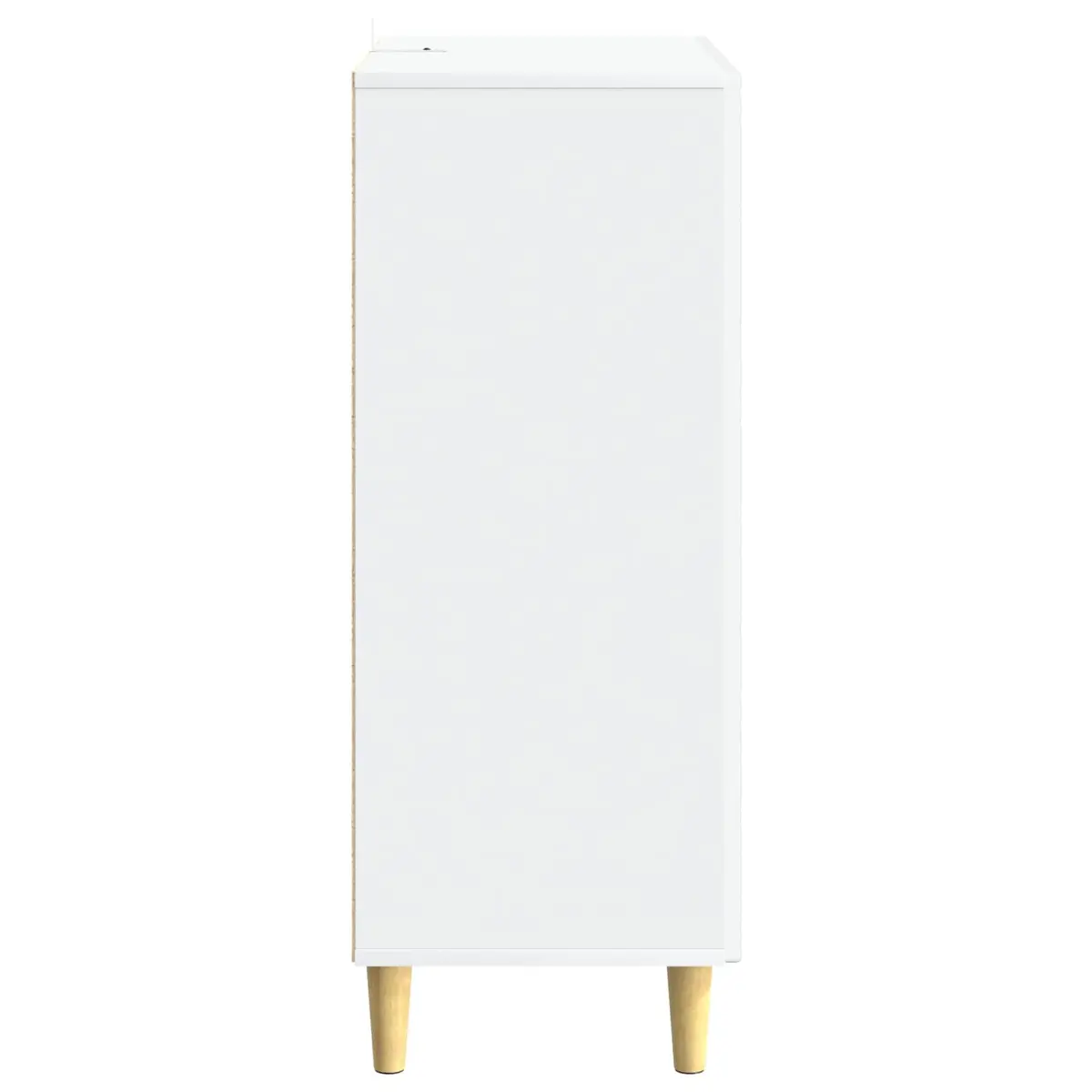 White Sideboard Storage Cabinet 33x34.5x90cm Engineered Wood Dining Living Room