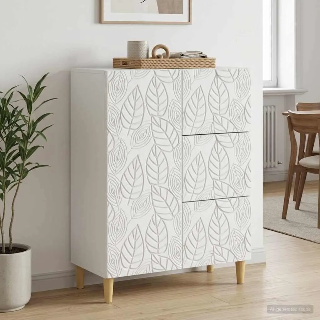 Sideboard Storage Cabinet 66x34.5x90cm Engineered Wood Vintage