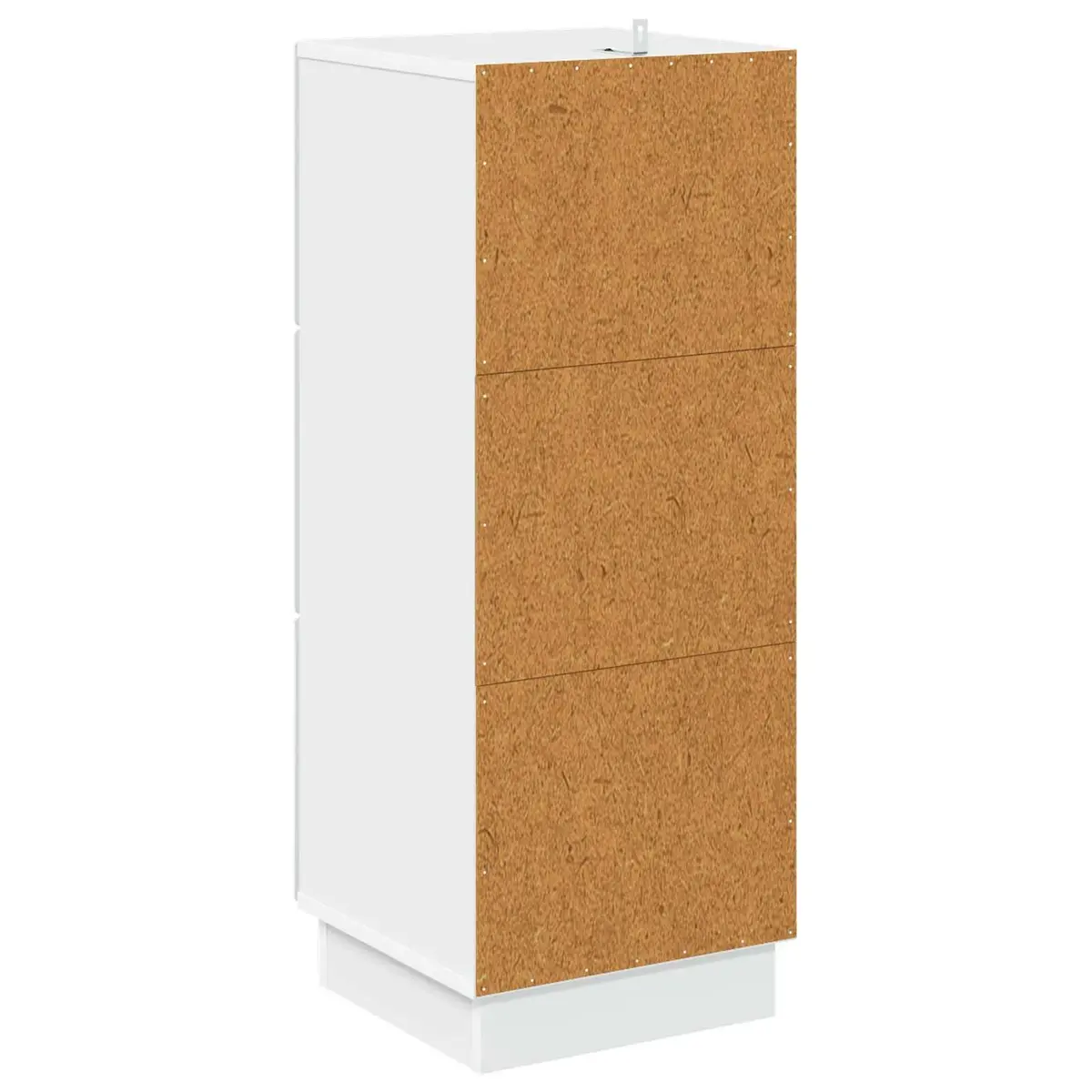 Drawer Cabinet White Storage Furniture Engineered Wood 33x34.5x87cm Bedroom