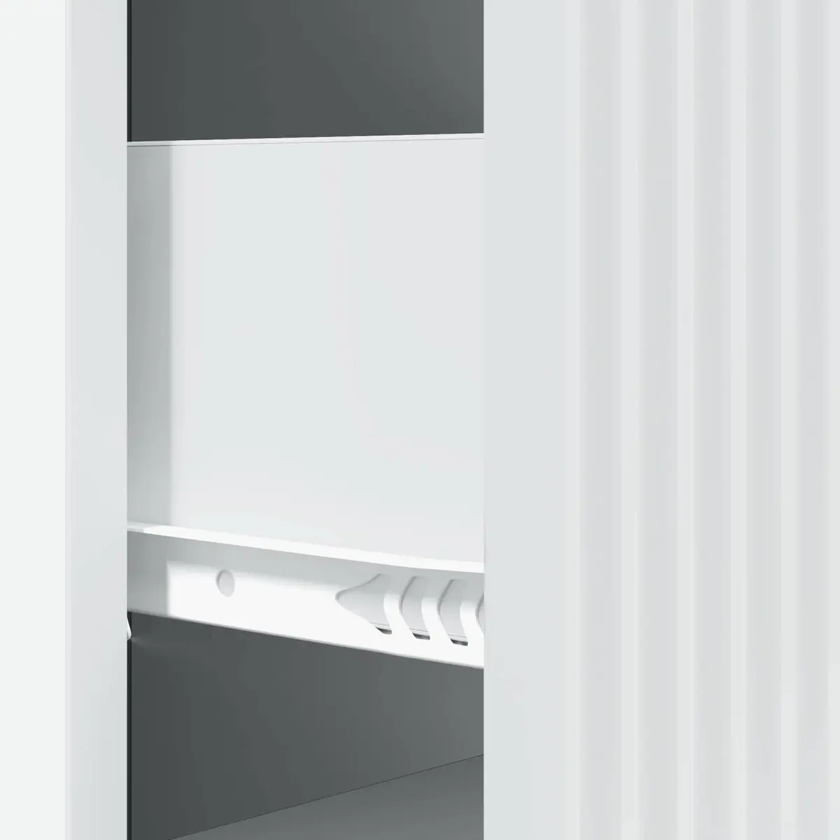 Drawer Cabinet White Storage Furniture Engineered Wood 33x34.5x87cm Bedroom