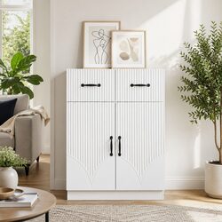 Enhance Your Space with a Stylish White Sideboard 66 x 34.5 x 87 cm