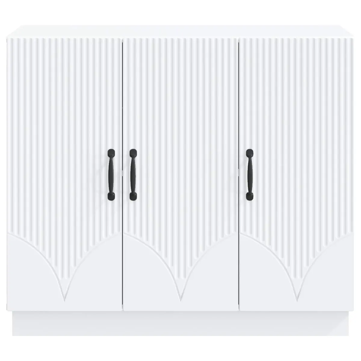 White Sideboard Modern Storage Cabinet Buffet Dining Room Furniture Engineered