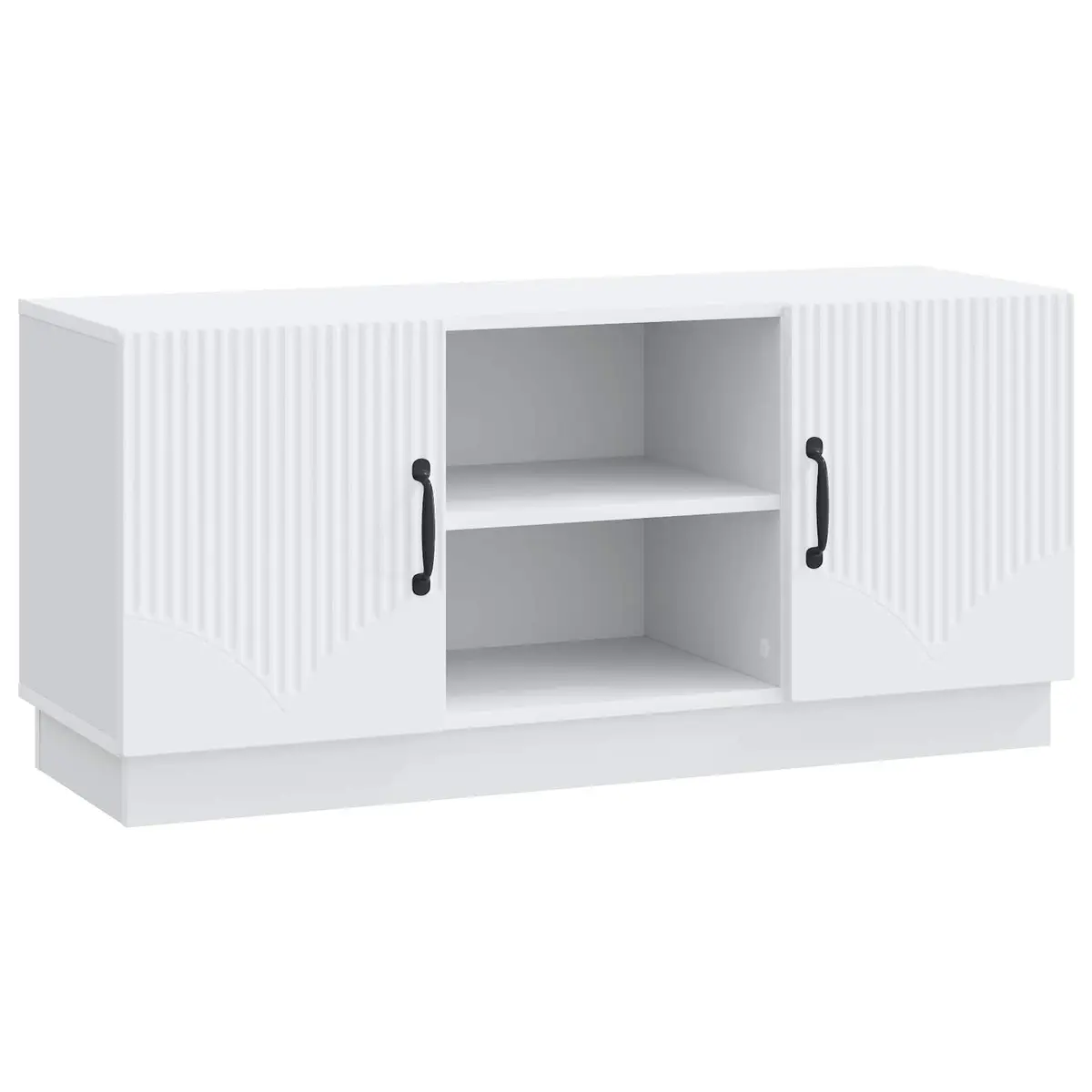 White TV Cabinet Entertainment Centre Storage Unit Modern Living Room Furniture