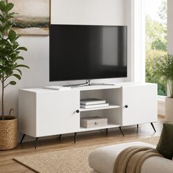 Transform Your Living Space with a Vintage White TV Cabinet