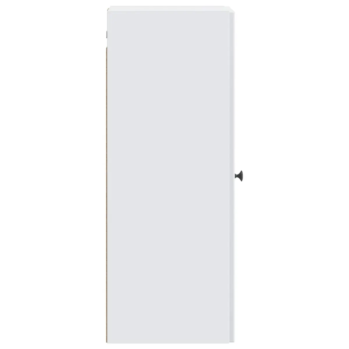 Wall-Mounted Storage Cabinet White Engineered Wood 33 x 34.5 x 90 cm 90 Degree Swing Hinged Doors