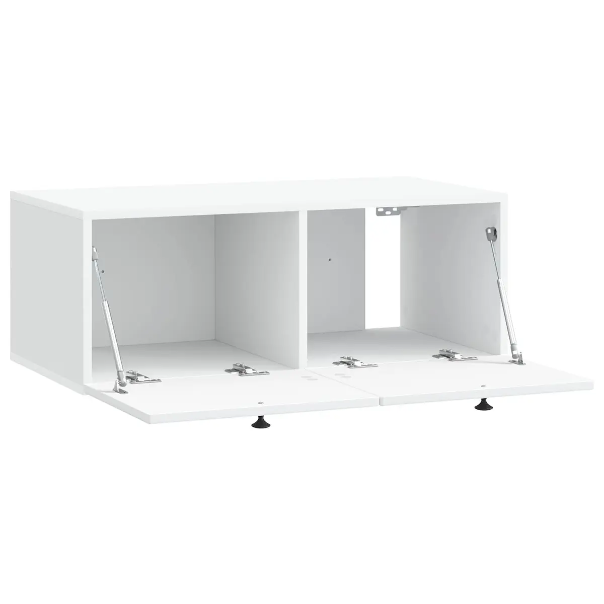 Wall-Mounted TV Cabinet 78.5cm White Storage Unit Media Organizer