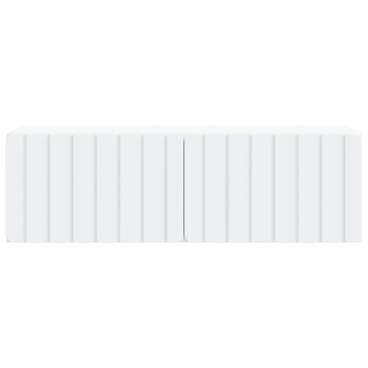 Wall-Mounted TV Cabinet 98x31x30cm White Modern Storage Unit