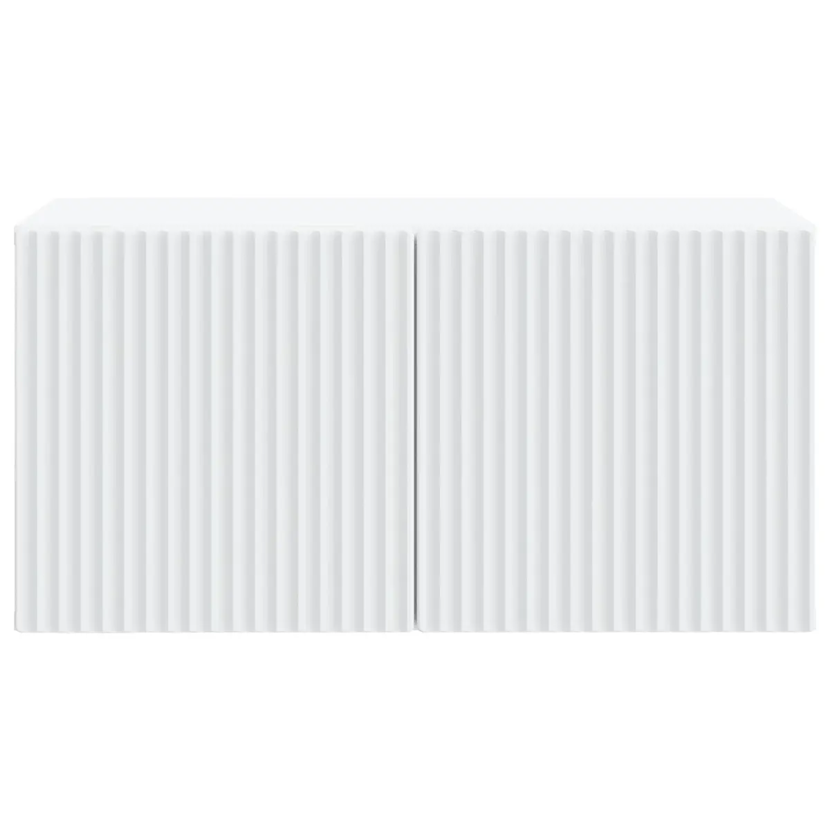 Wall-Mounted TV Cabinet White 59.5 x 31 x 30 cm Modern Storage Unit