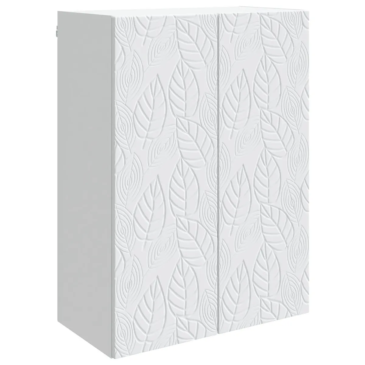 Wall-Mounted Storage Cabinet White Modern Home Office Garage Organization