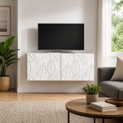 Elevate Your Living Room with This Wall-Mounted Storage Unit