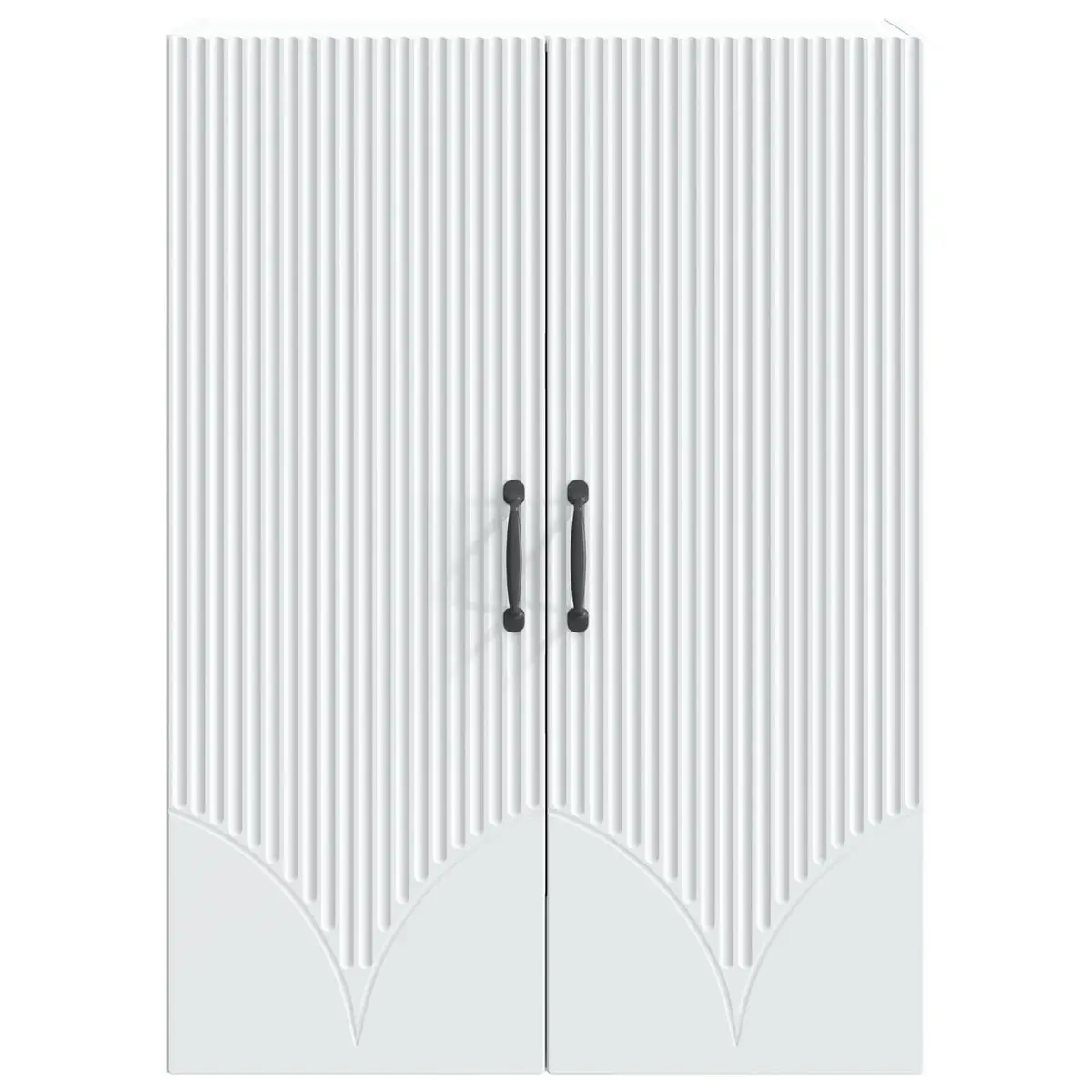 Wall-Mounted Storage Cabinet 66 x 34.5 x 90 cm Engineered Wood White