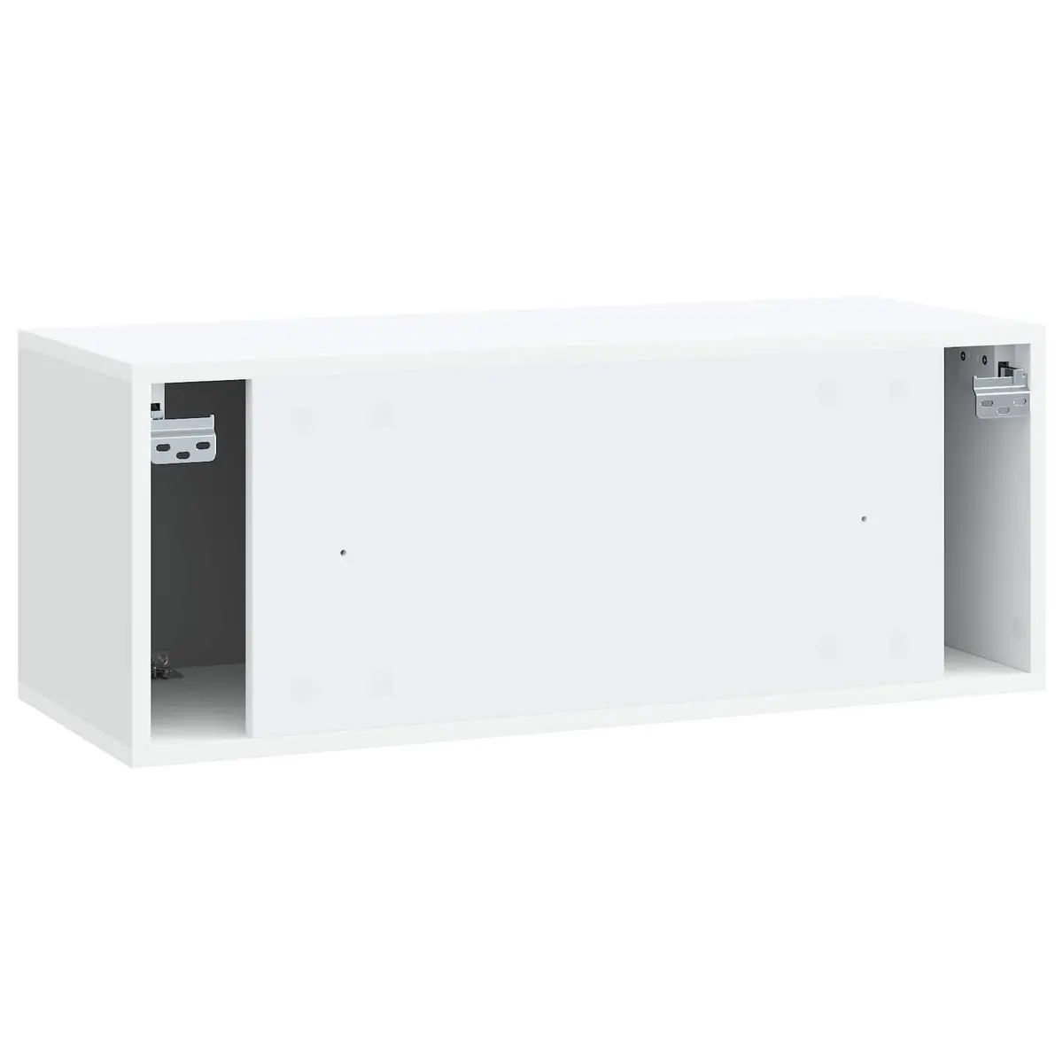 Wall-Mounted TV Cabinet 78.5 x 31 x 30 cm White Modern Media Storage Unit Floating Entertainment