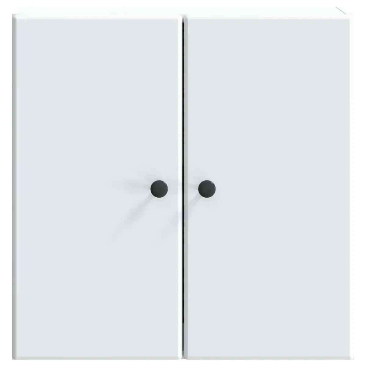 Wall-Mounted Storage Cabinet 59x31x60cm Engineered Wood Multiple Shelves White