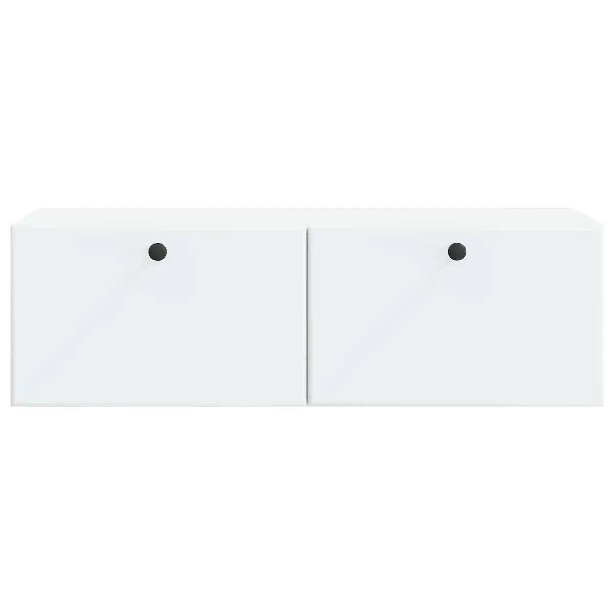 Wall-Mounted TV Cabinet 98 x 41 x 30 cm White Storage Living Room Unit