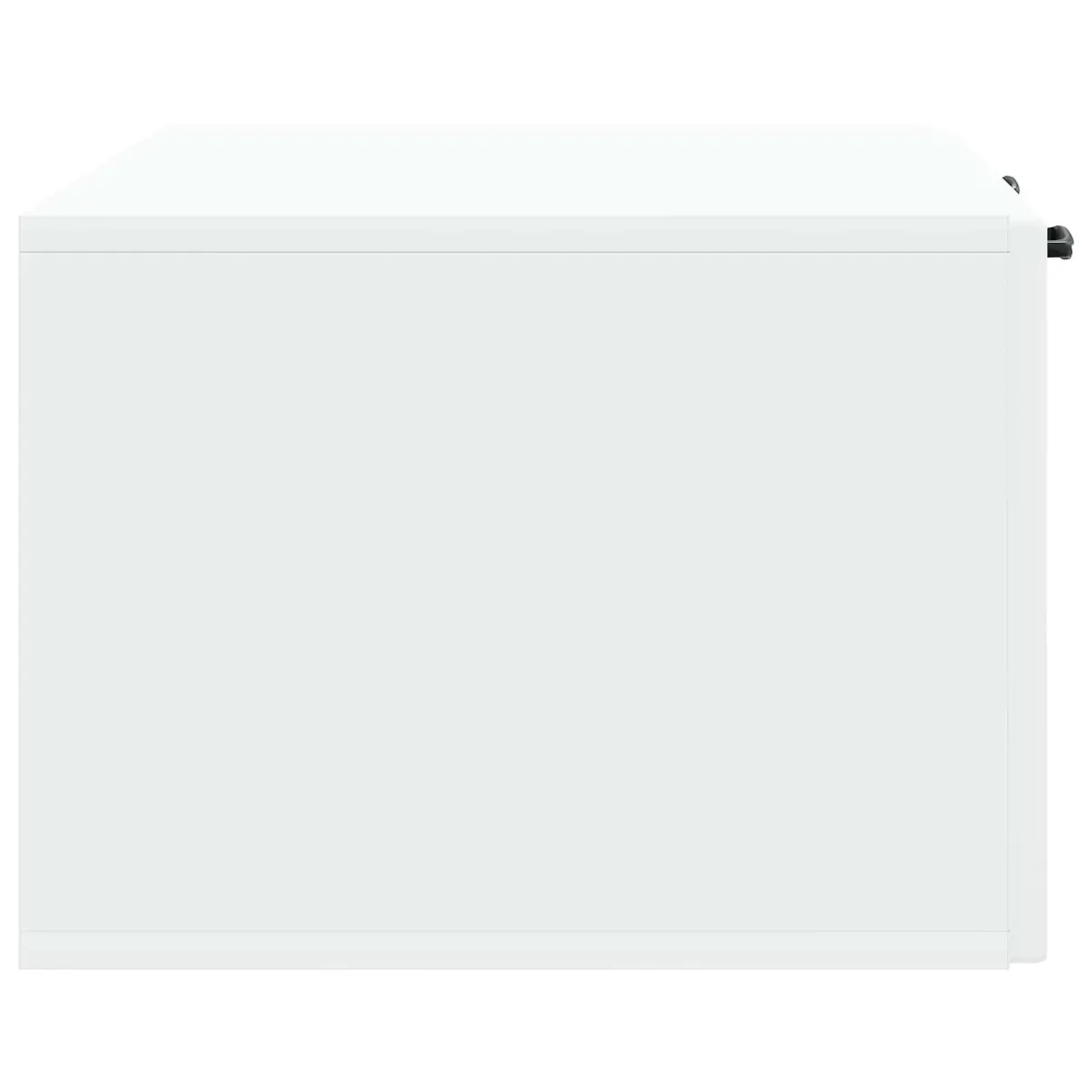 Wall-Mounted TV Cabinet White Entertainment Unit Shelving Storage 78.5 x 41 x
