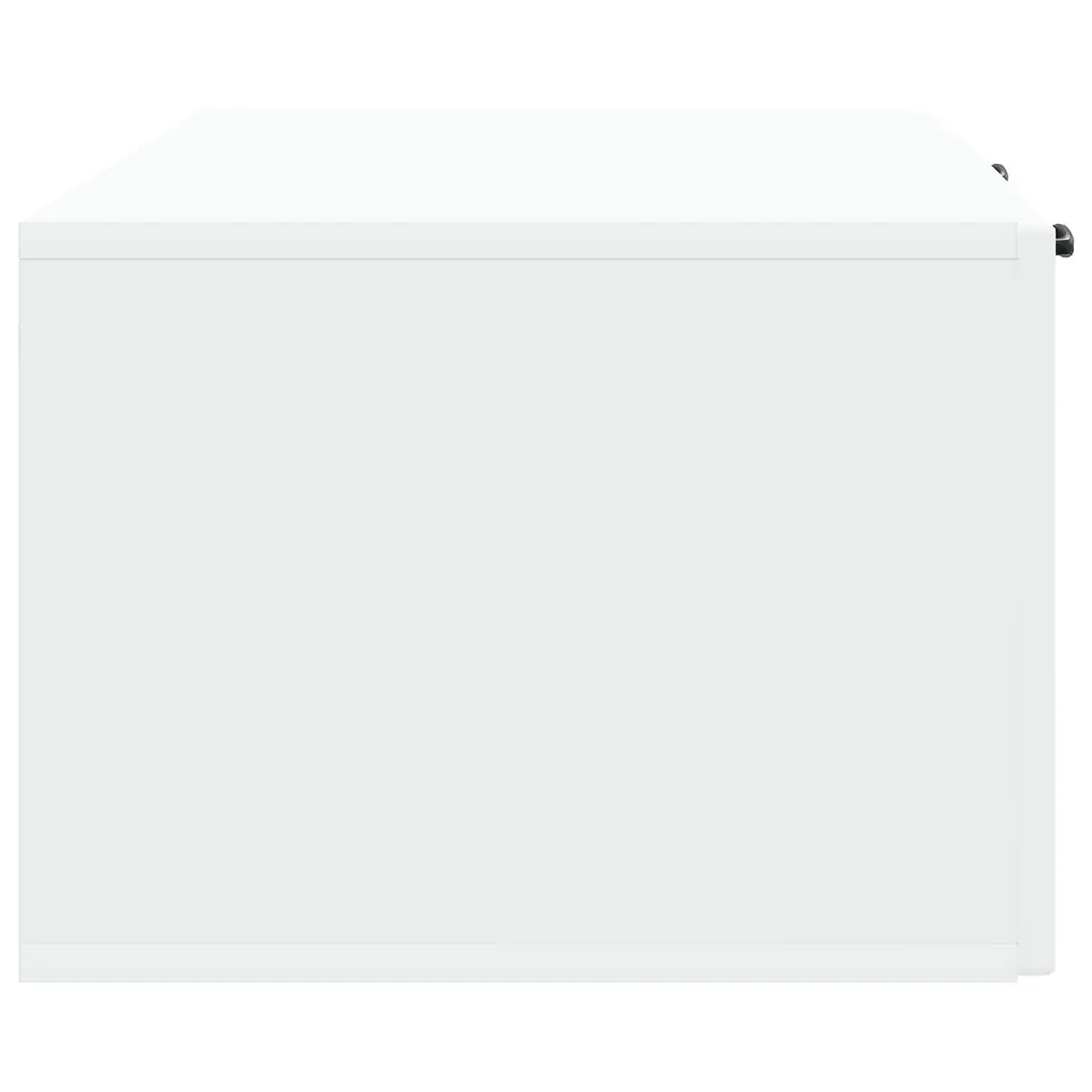 White Wall-Mounted TV Cabinet Entertainment Unit Engineered Wood 98 x 41 x 30 cm