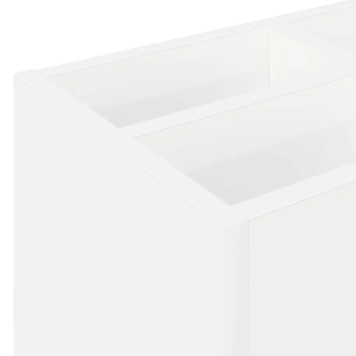 Umbrella Stand White Modern Engineered Wood Storage Rack Hallway Mudroom