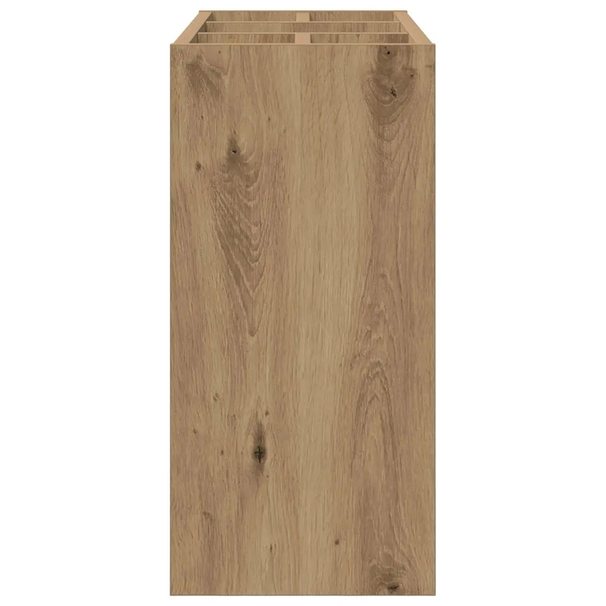 Wooden Umbrella Stand Storage Rack Hallway Entryway Modern Brown Engineered Wood