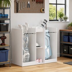 Stylish Indoor White Golf Storage Cabinet 102 x 45 x 85.5 cm