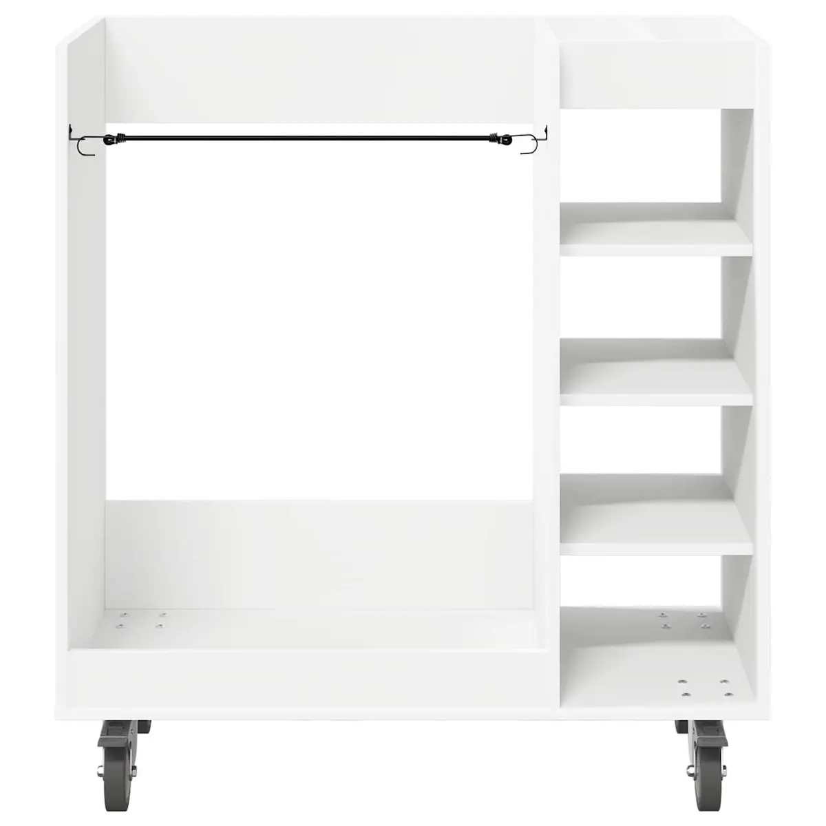 White Wooden Golf Cabinet with Shelves Indoor Storage for Golf Gear and Accessories