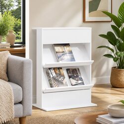 Enhance Your Space with a Functional White Magazine Rack