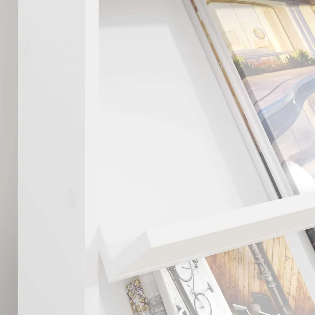 Magazine Rack White Freestanding Storage Organizer with Shelf for Living Room Office Bedroom