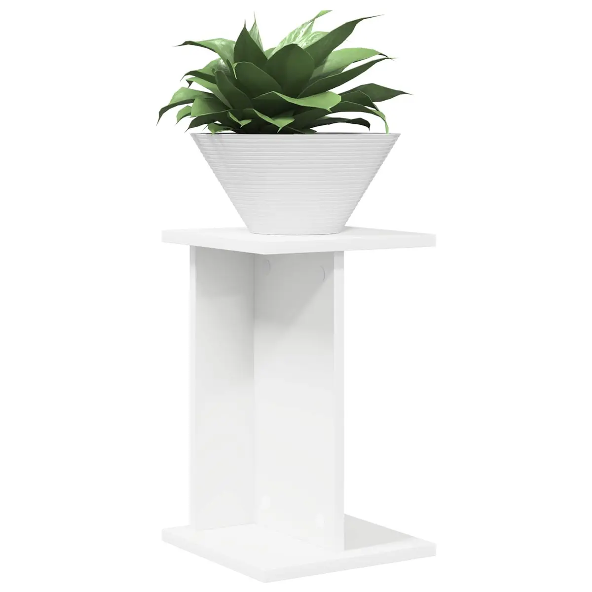 Plant Stand 2 pcs White Modern Multi-Tier Indoor Display Engineered Wood 40.5cm