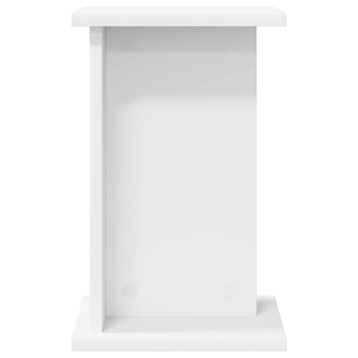 Plant Stand 2 pcs White Modern Multi-Tier Indoor Display Engineered Wood 40.5cm