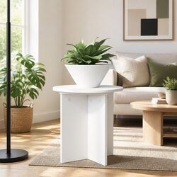 Elevate Your Space with White Plant Stands Ø40 x 40cm