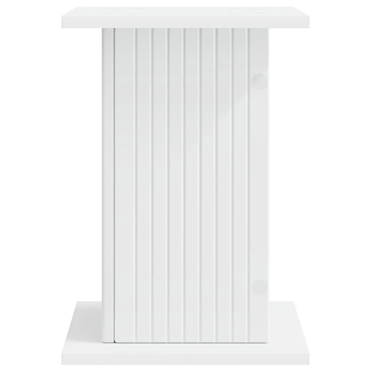 Plant Stand 30.5cm White Modern Indoor Display Riser 2 Pieces