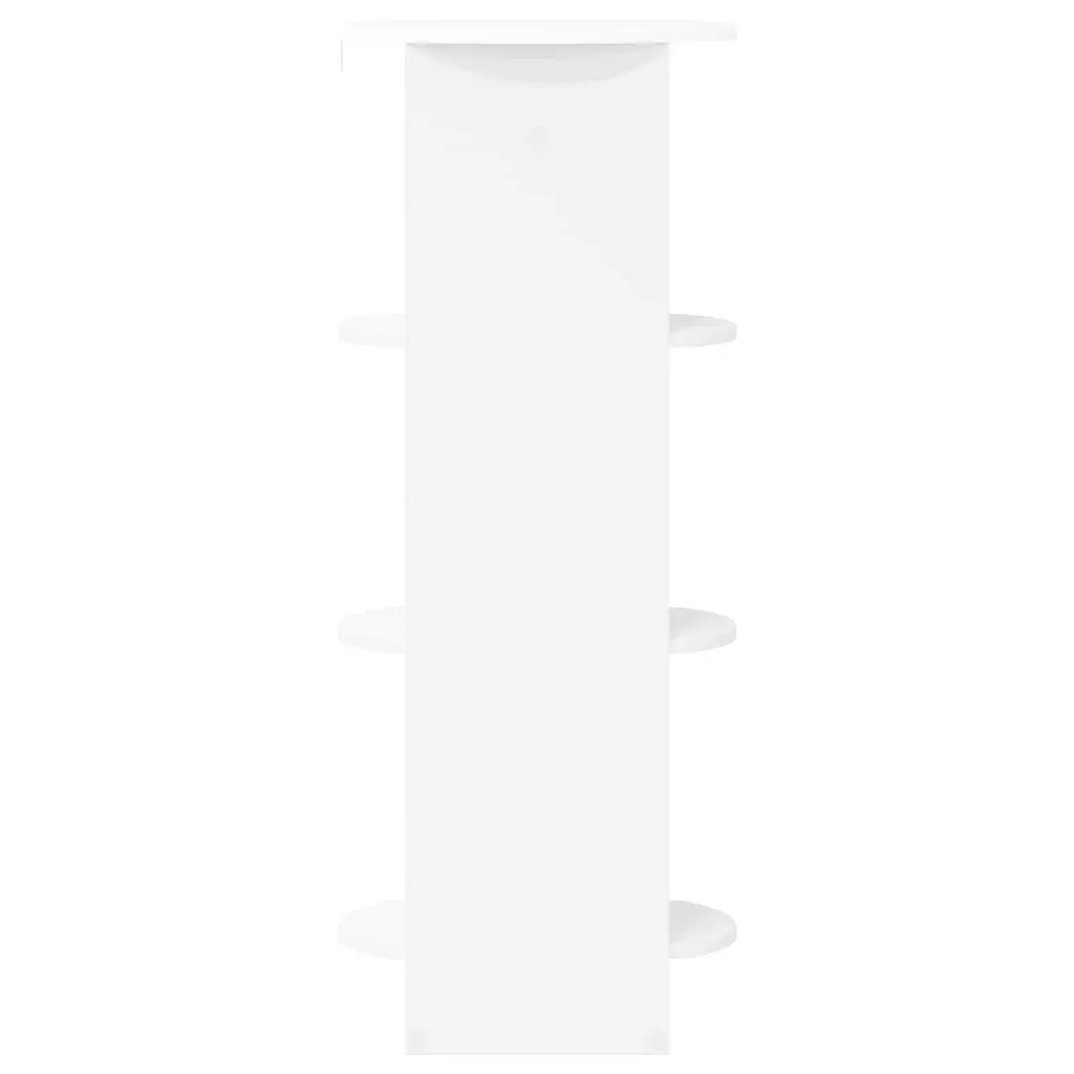 Side Cabinet 40x40x100cm White Engineered Wood Modern Storage Unit