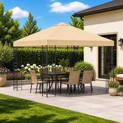 Enhance Your Outdoor Experience with a 3 x 3 m Cream Gazebo