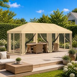 Enhance Your Outdoor Living with a Cream Gazebo Cover