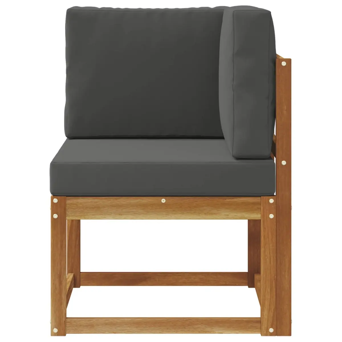Outdoor Corner Sofa Modular Acacia Wood Sectional Patio Furniture