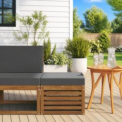 Enhance Your Garden with a Stylish Acacia Wood Footstool