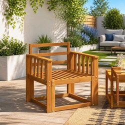 Enhance Your Outdoor Space with Brown Armrests 60 x 6 x 61 cm