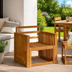 Enhance Your Outdoor Space with Brown Armrests 2 pcs